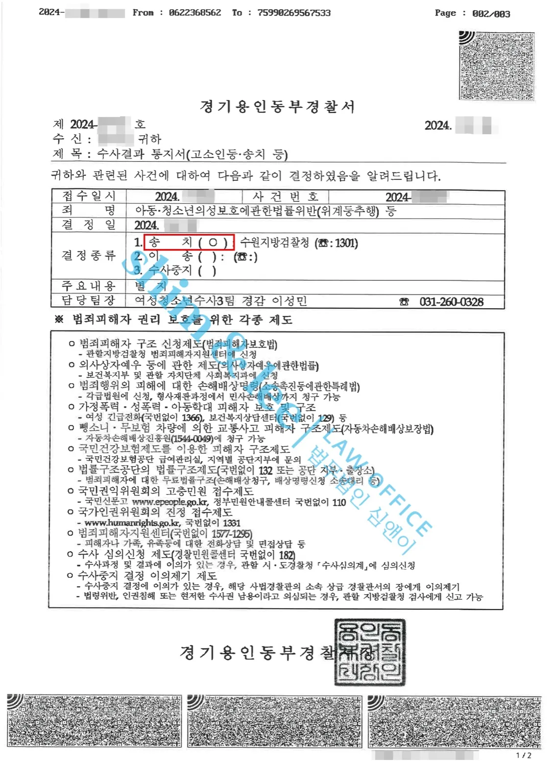 결과를 증명하는 문서 — 개인정보 비식별 처리