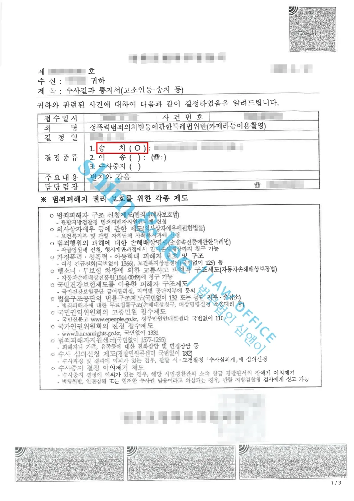 결과를 증명하는 문서 — 개인정보 비식별 처리