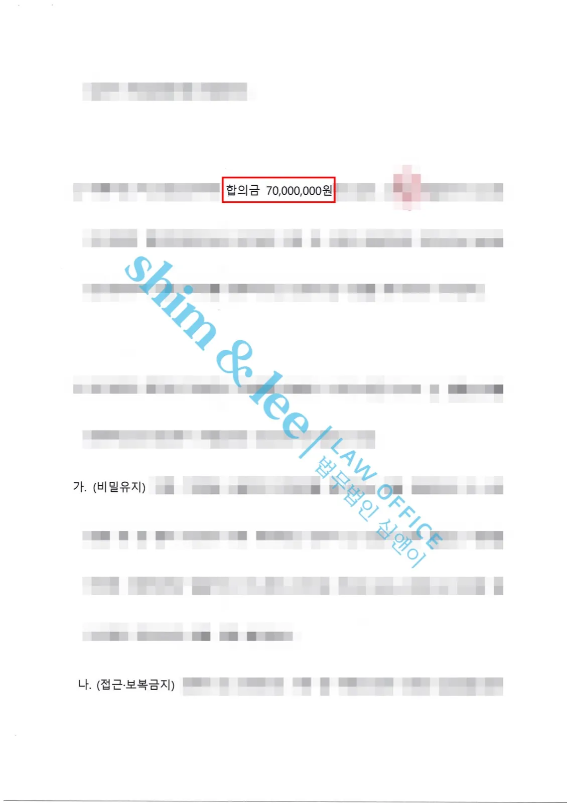결과를 증명하는 문서 — 개인정보 비식별 처리