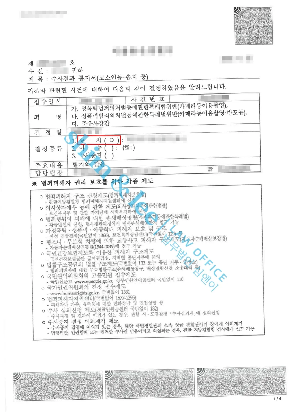 결과를 증명하는 문서 — 개인정보 비식별 처리