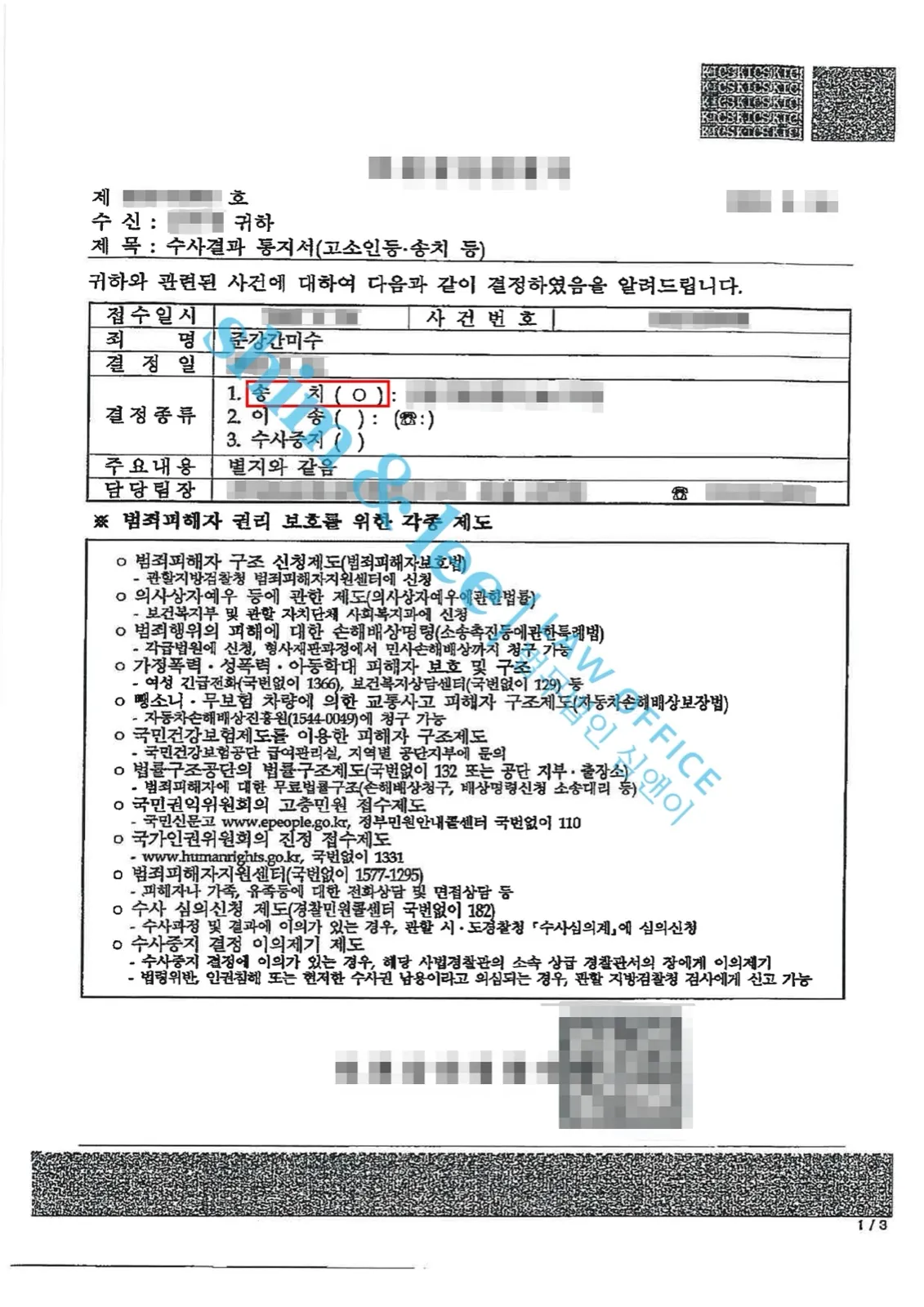 결과를 증명하는 문서 — 개인정보 비식별 처리