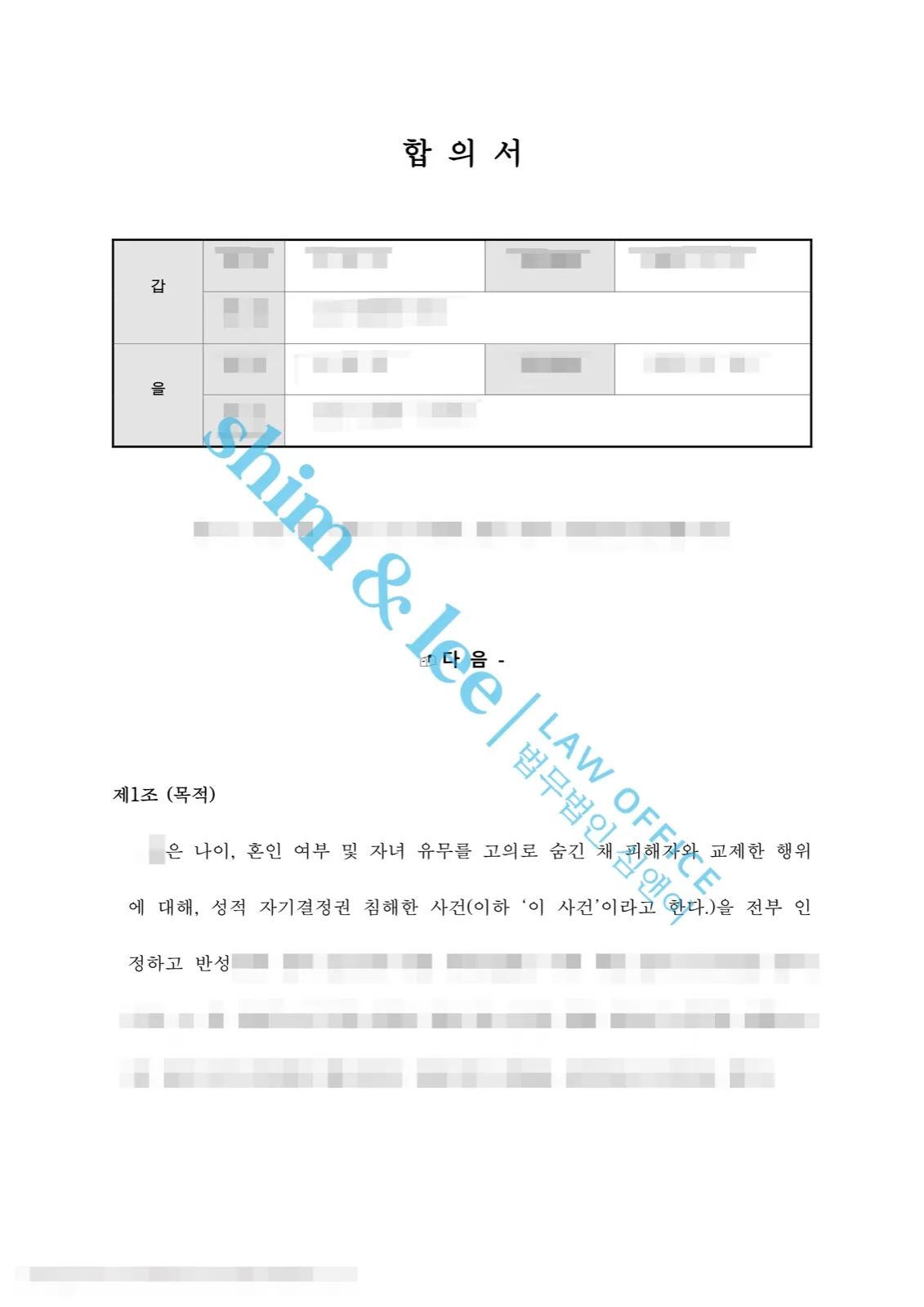 결과를 증명하는 문서 — 개인정보 비식별 처리