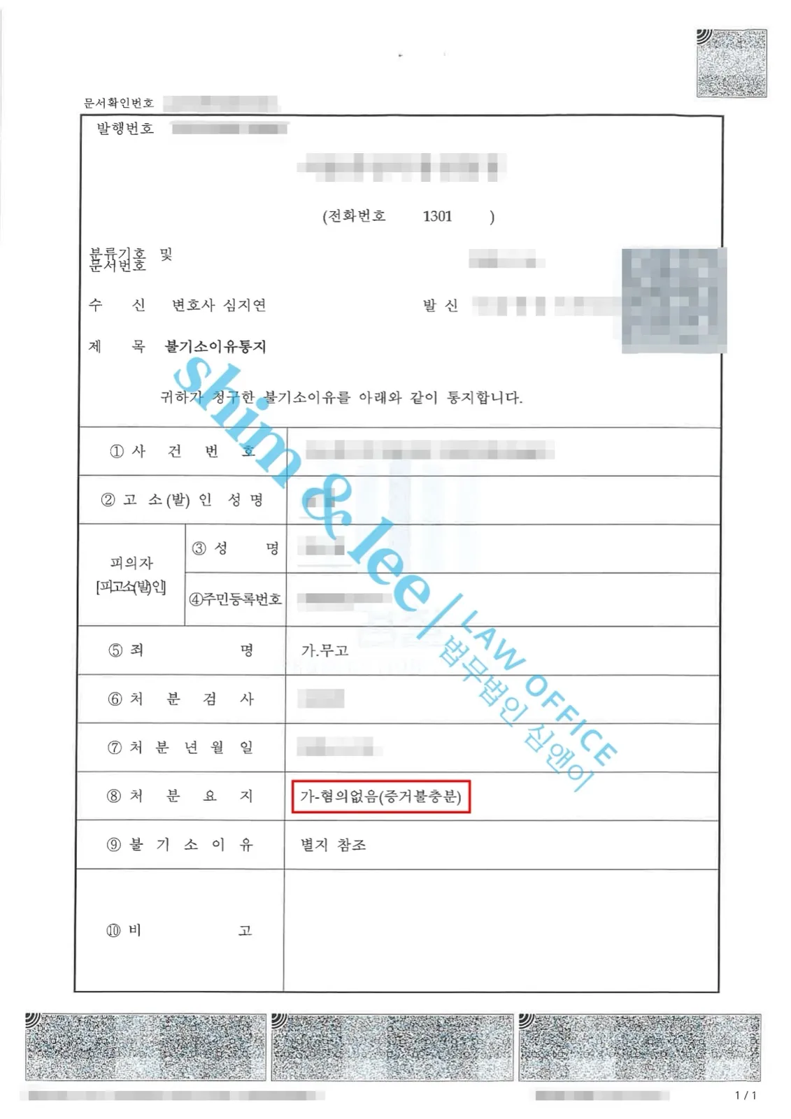 결과를 증명하는 문서 — 개인정보 비식별 처리