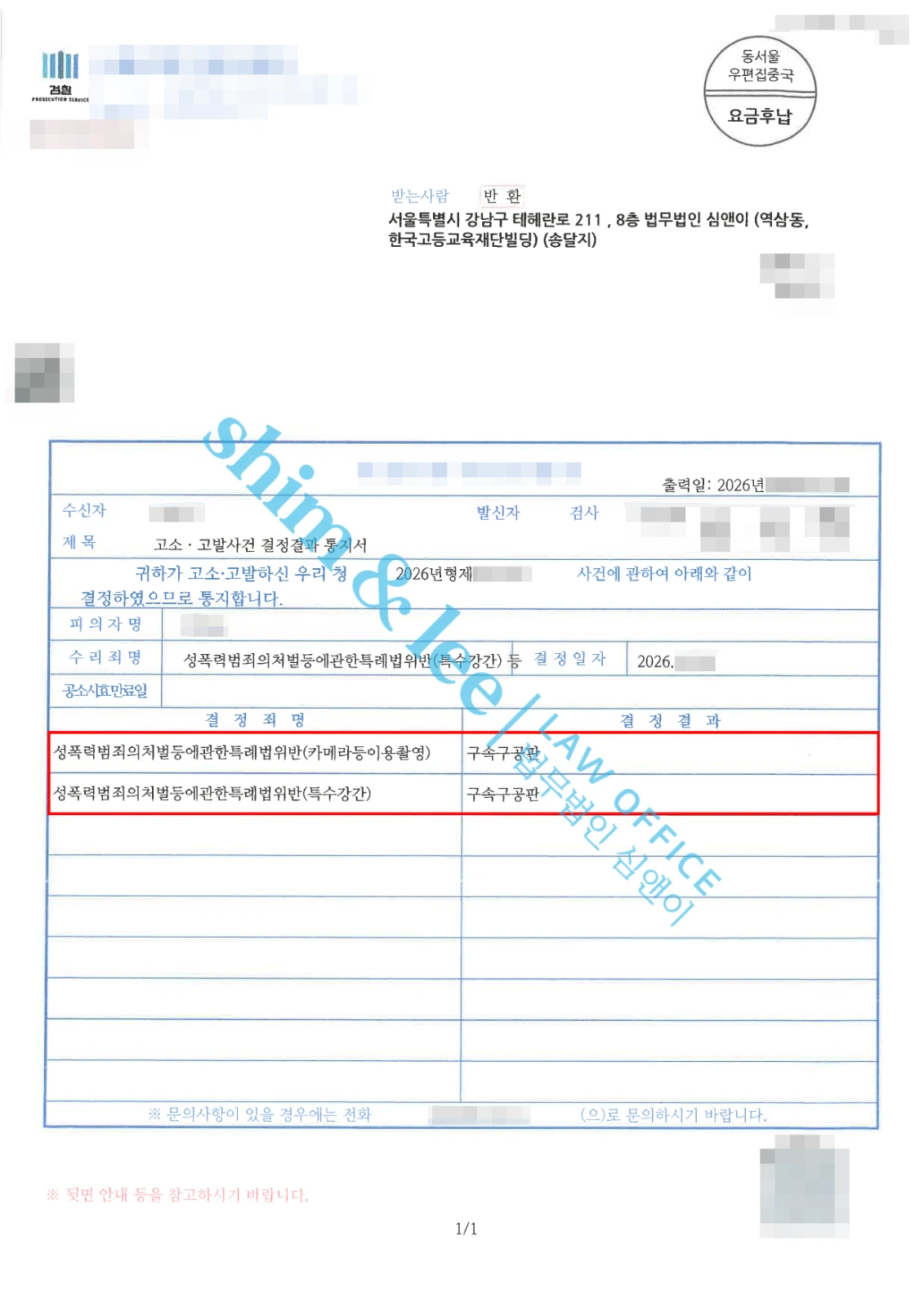 결과를 증명하는 문서 — 개인정보 비식별 처리