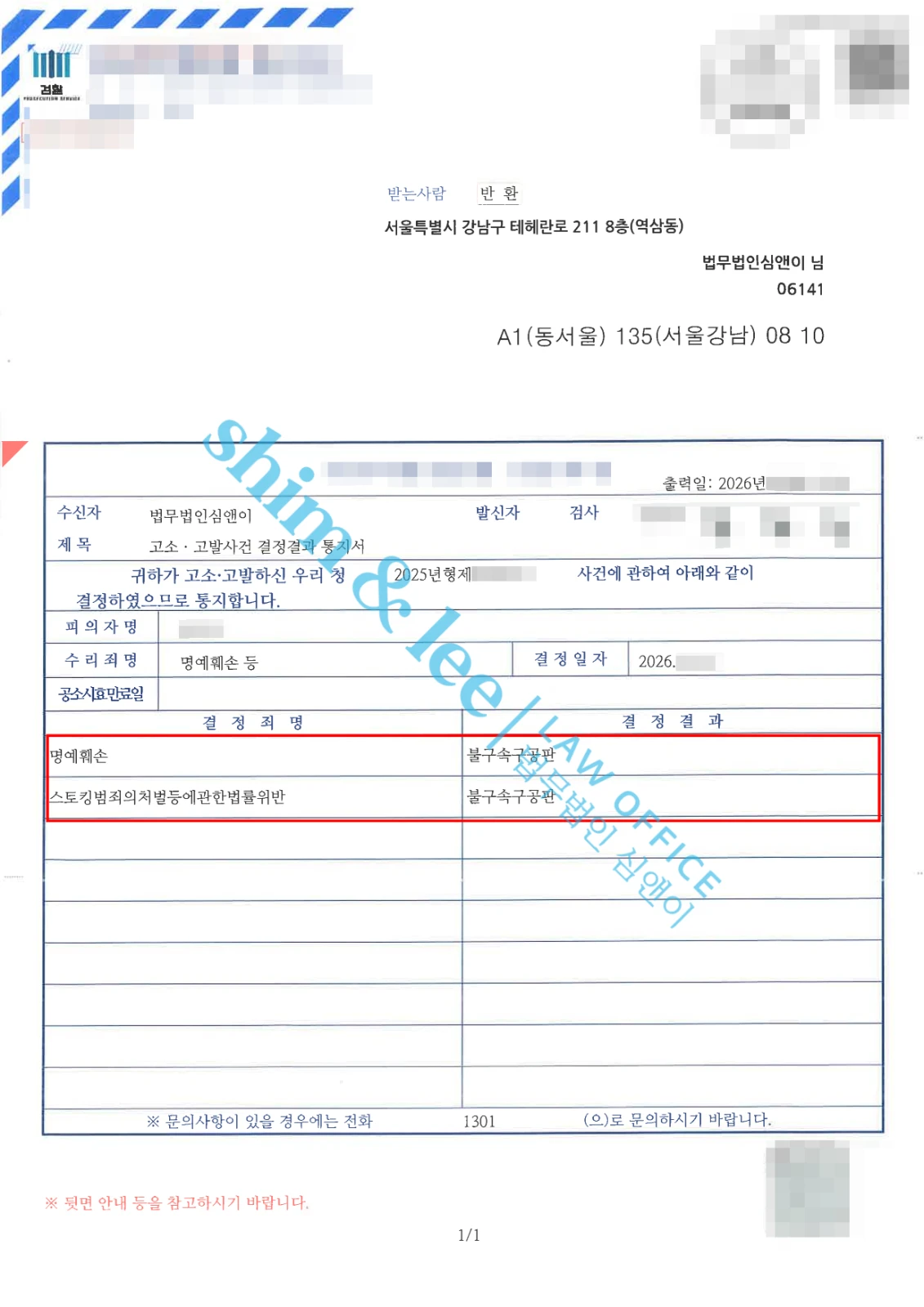 결과를 증명하는 문서 — 개인정보 비식별 처리
