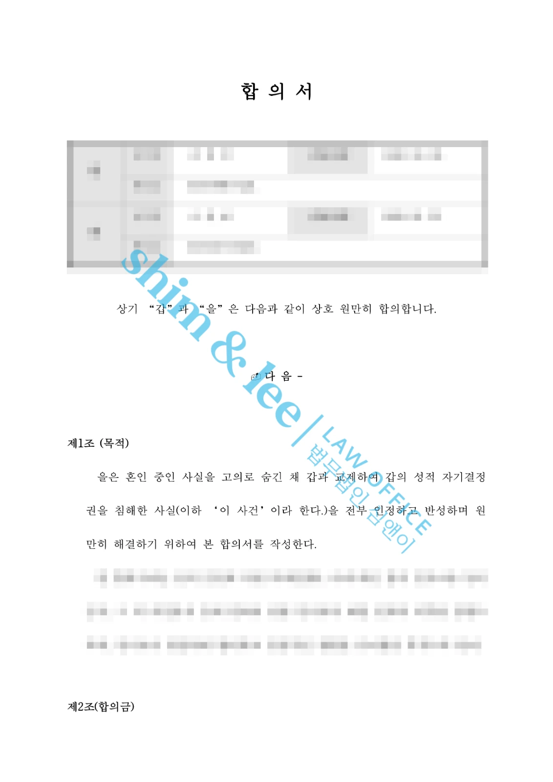 결과를 증명하는 문서 — 개인정보 비식별 처리